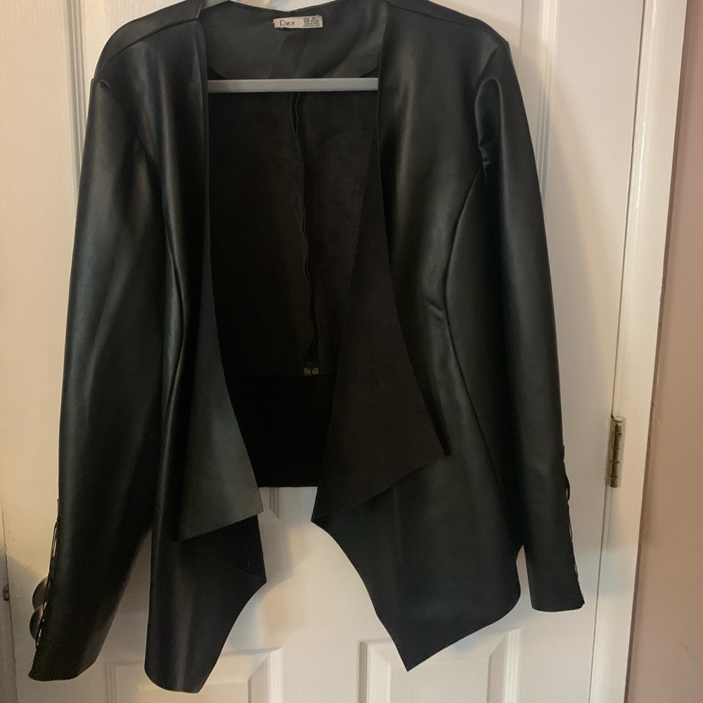 Dex Drape Vegan Leather Jacket